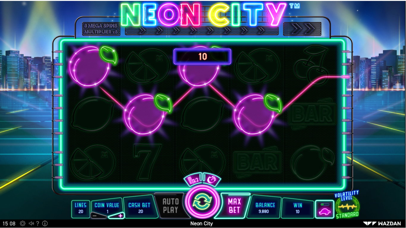 Neon City Slot Slot Image in Demo - pic. 3