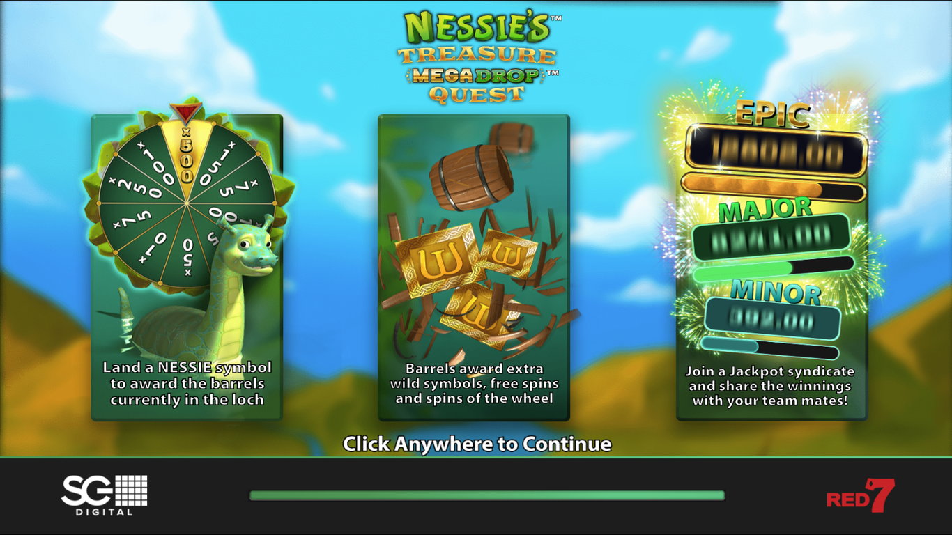 Nessies Treasure Mega Drop Quest Slot Demo Image