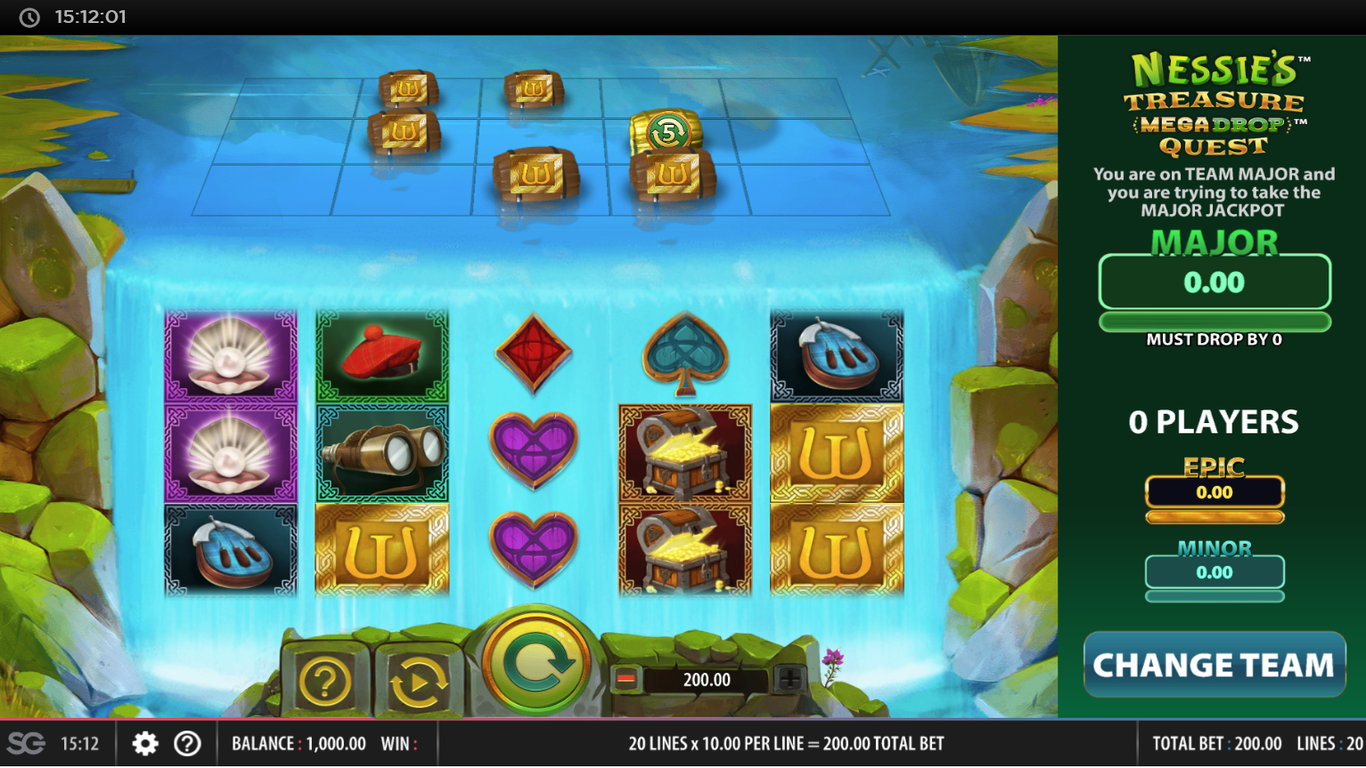 Nessies Treasure Mega Drop Quest Slot Slot Image in Demo - pic. 2