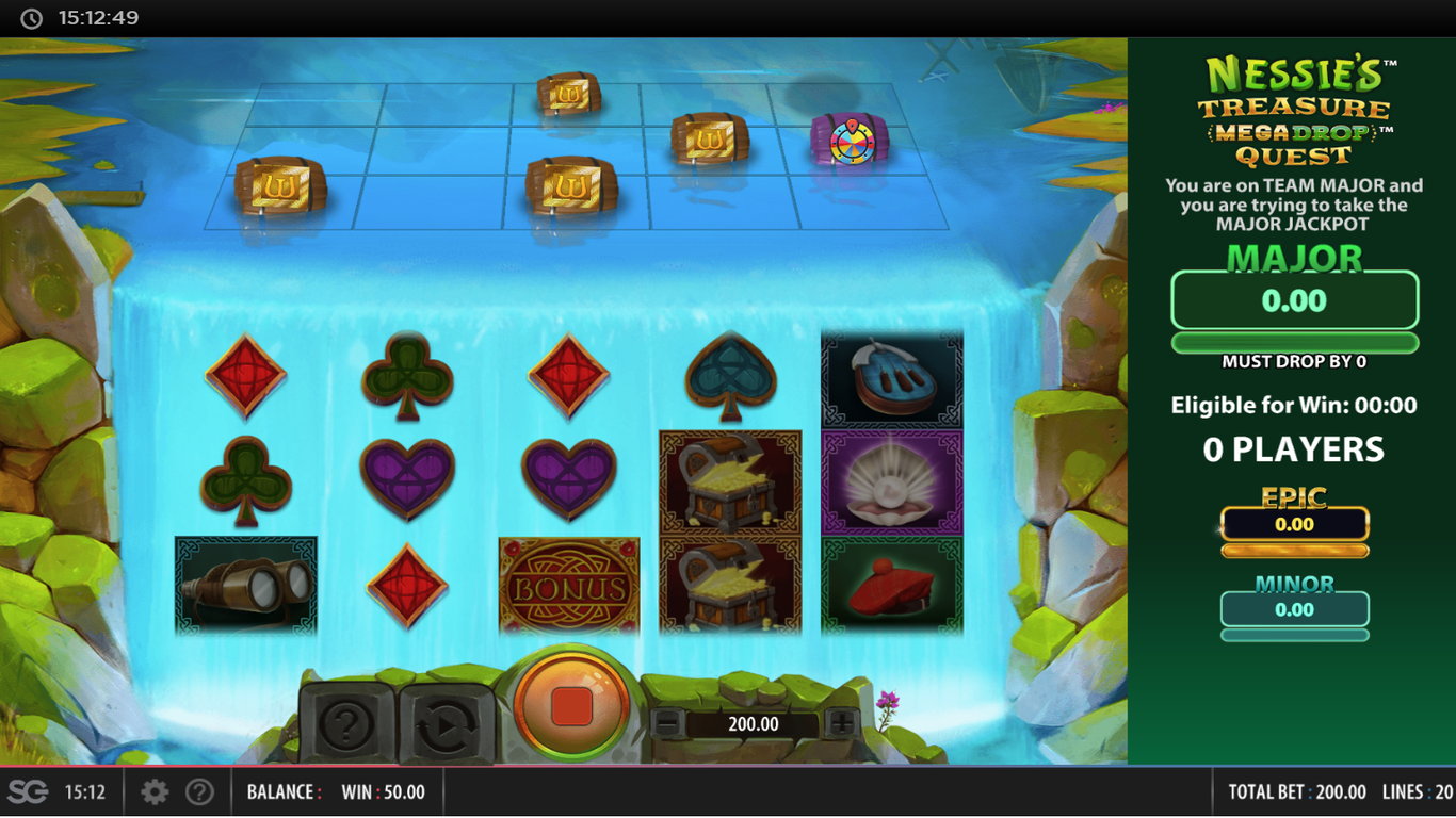 Nessies Treasure Mega Drop Quest Slot Slot Image in Demo - pic. 3