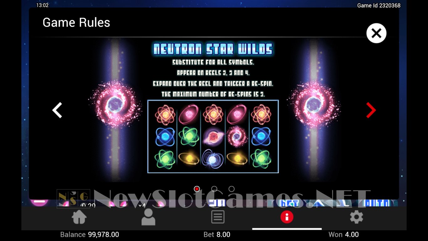 Neutron Star Slot Slot Image in Demo - pic. 4
