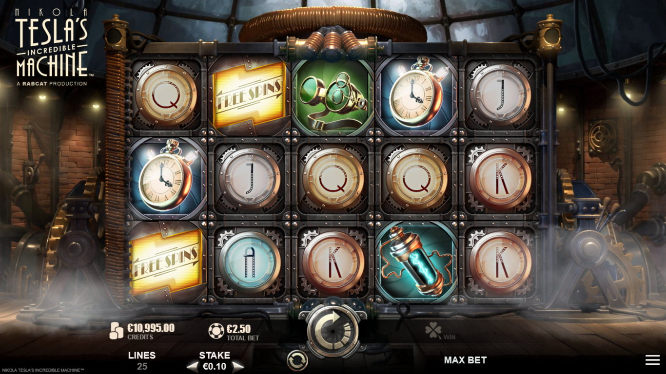 Nikola Teslas Incredible Machine Slot Demo Image