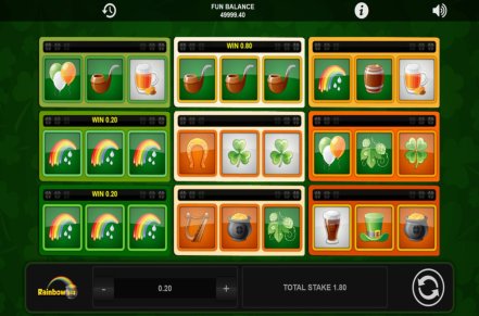 Rainbow 3X3 Slot Logo