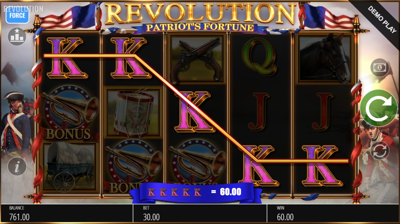 Revolution: Patriot’s Fortune Slot Slot Image in Demo - pic. 3