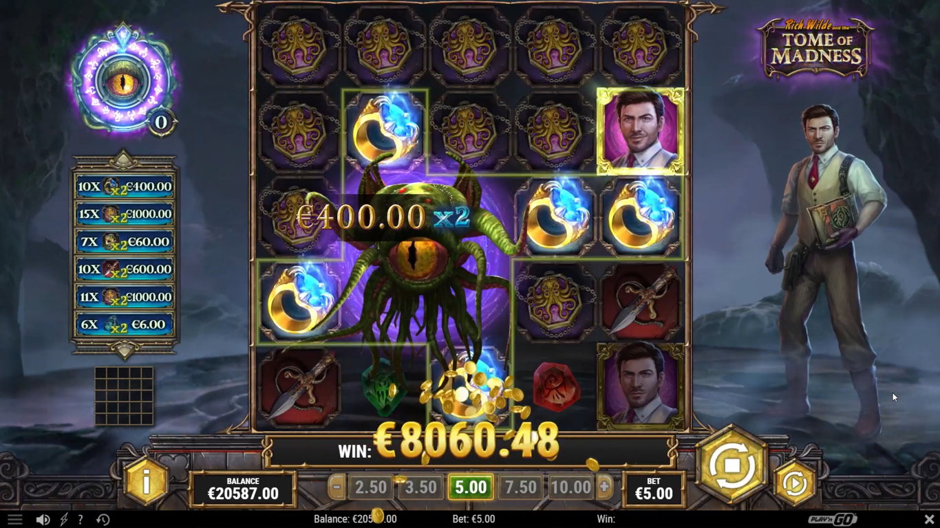 Rich Wilde and the Tome of Madness Slot Slot Image in Demo - pic. 2