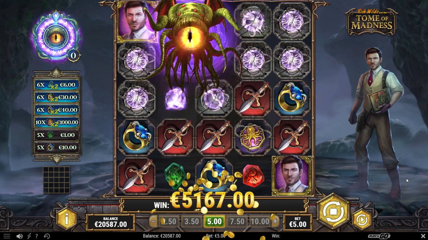 Rich Wilde and the Tome of Madness Slot Slot Image in Demo - pic. 3