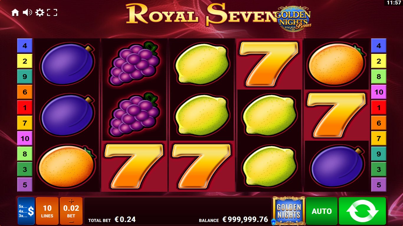 Royal Seven Golden Nights Slot Demo Image