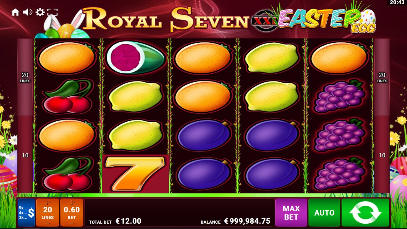 Royal Seven XXL Easter Egg Slot Demo Image