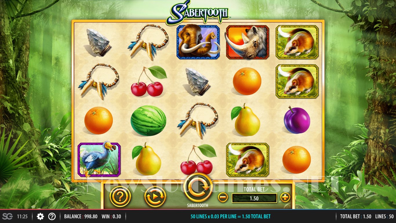 Sabertooth Slot Demo Image