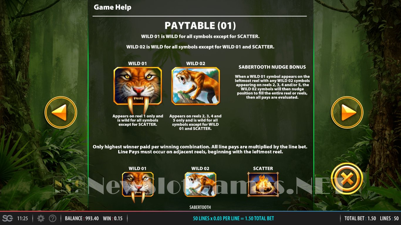 Sabertooth Slot Slot Image in Demo - pic. 4