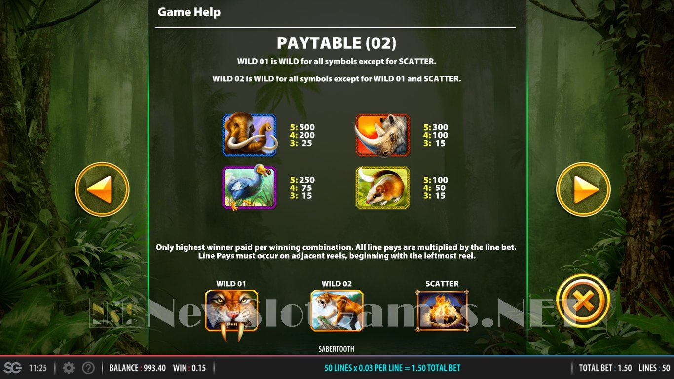 Sabertooth Slot Slot Image in Demo - pic. 5