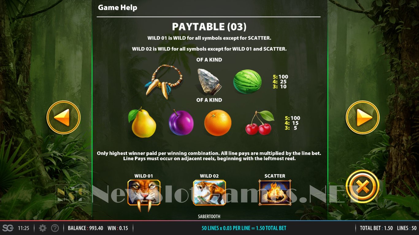 Sabertooth Slot Slot Image in Demo - pic. 6
