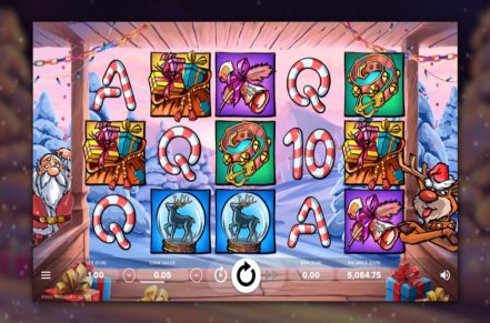 Santa vs Rudolph Slot Logo