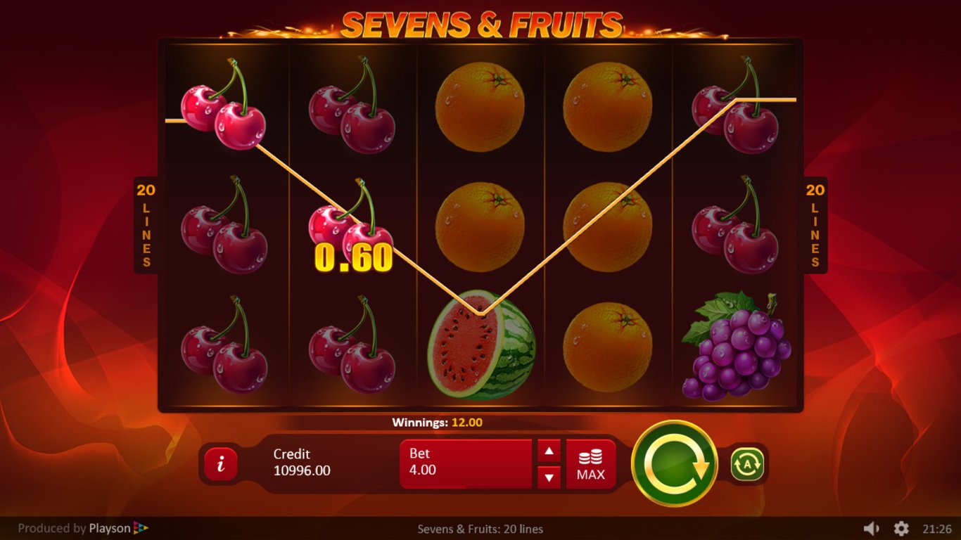 Sevens & Fruits 20 Lines Slot Slot Image in Demo - pic. 2