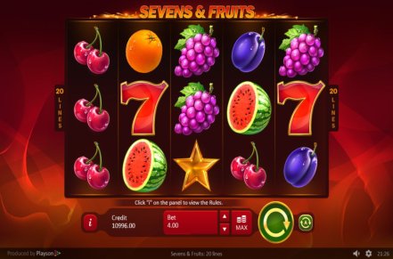 Sevens & Fruits 20 Lines Slot Logo