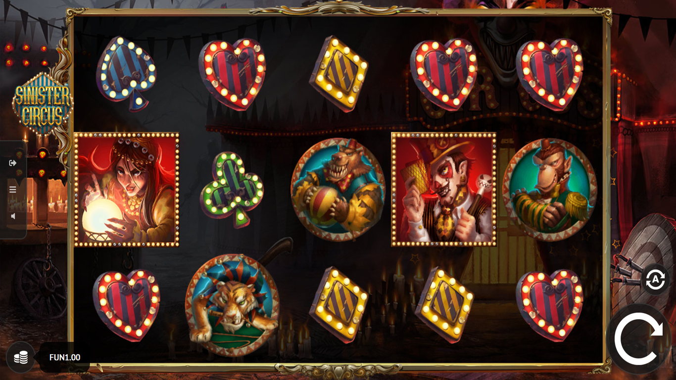 Sinister Circus Slot Demo Image