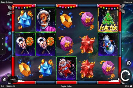 Space Christmas Slot Logo