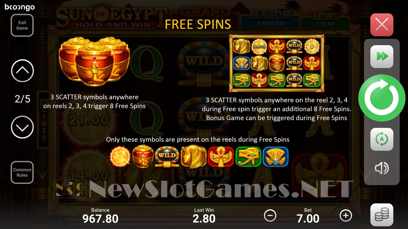 Sun of Egypt Slot Review & Demo by Booongo (BNG) - Play Free Online
