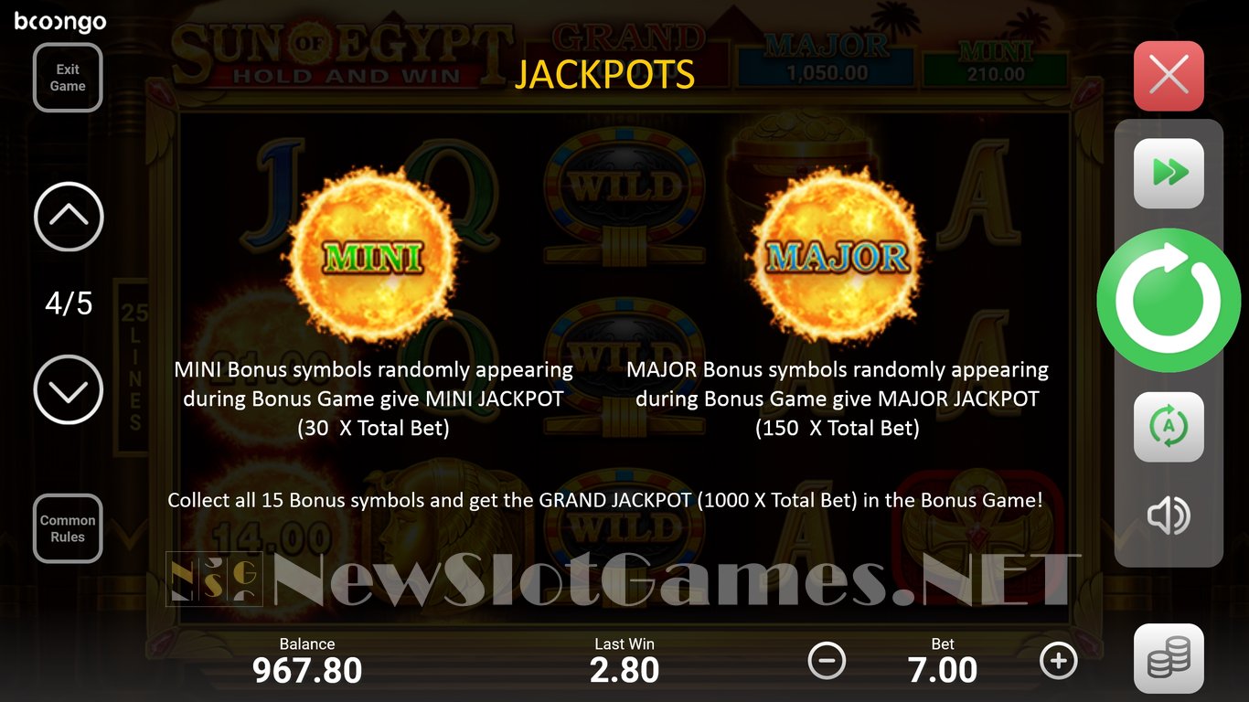 Sun of Egypt Slot Review & Demo by Booongo (BNG) - Play Free Online