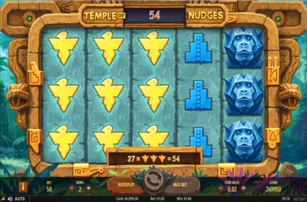 Temple of Nudges Slot Logo