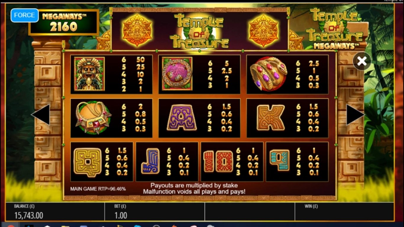 Temple of Treasure Megaways Slot Slot Image in Demo - pic. 2