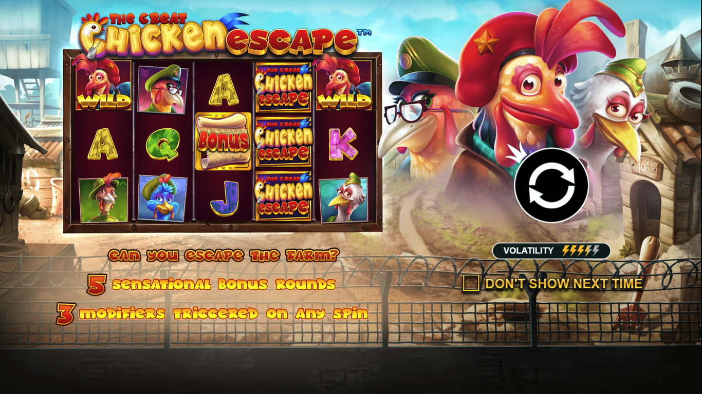 The Great Chicken Escape Slot Demo Image