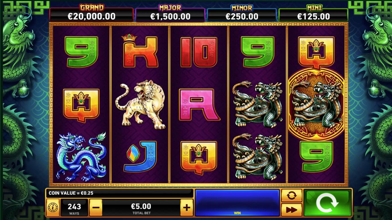 Tiger Turtle Dragon Phoenix Slot Demo Image