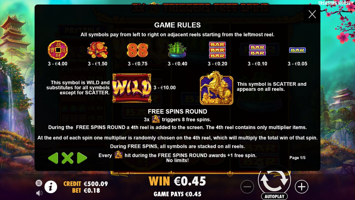 Treasure Horse Slot Slot Image in Demo - pic. 3