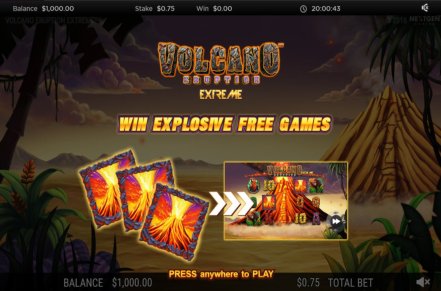 Volcano Eruption Extreme Slot Logo