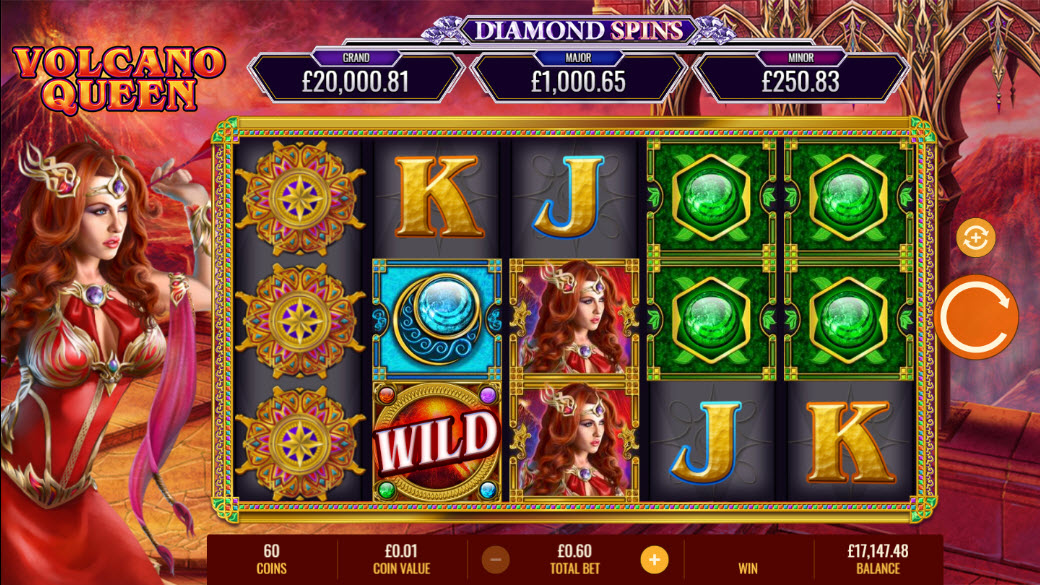 Volcano Queen: Diamond Spins Slot Slot Image in Demo - pic. 2