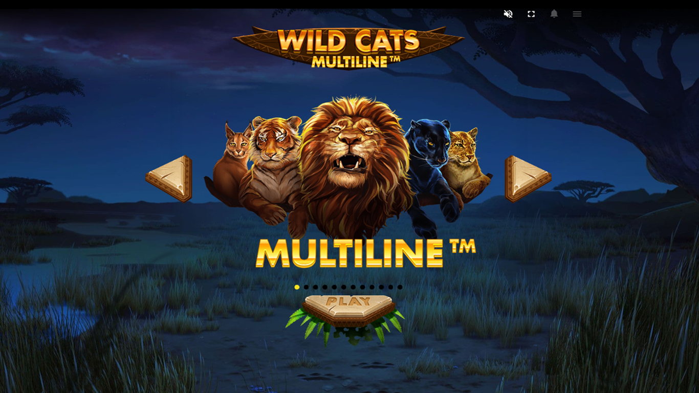Wild Cats Multiline Slot Demo Image