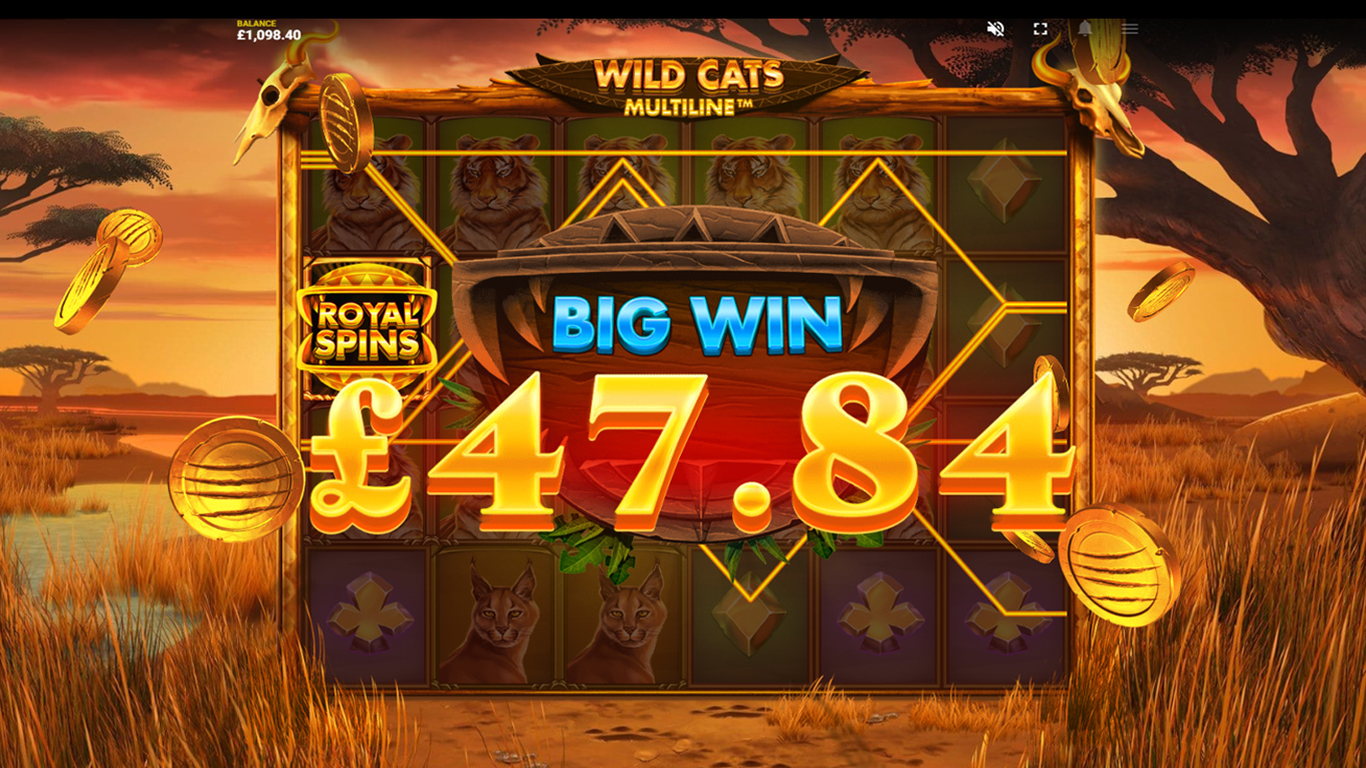 Wild Cats Multiline Slot Slot Image in Demo - pic. 3