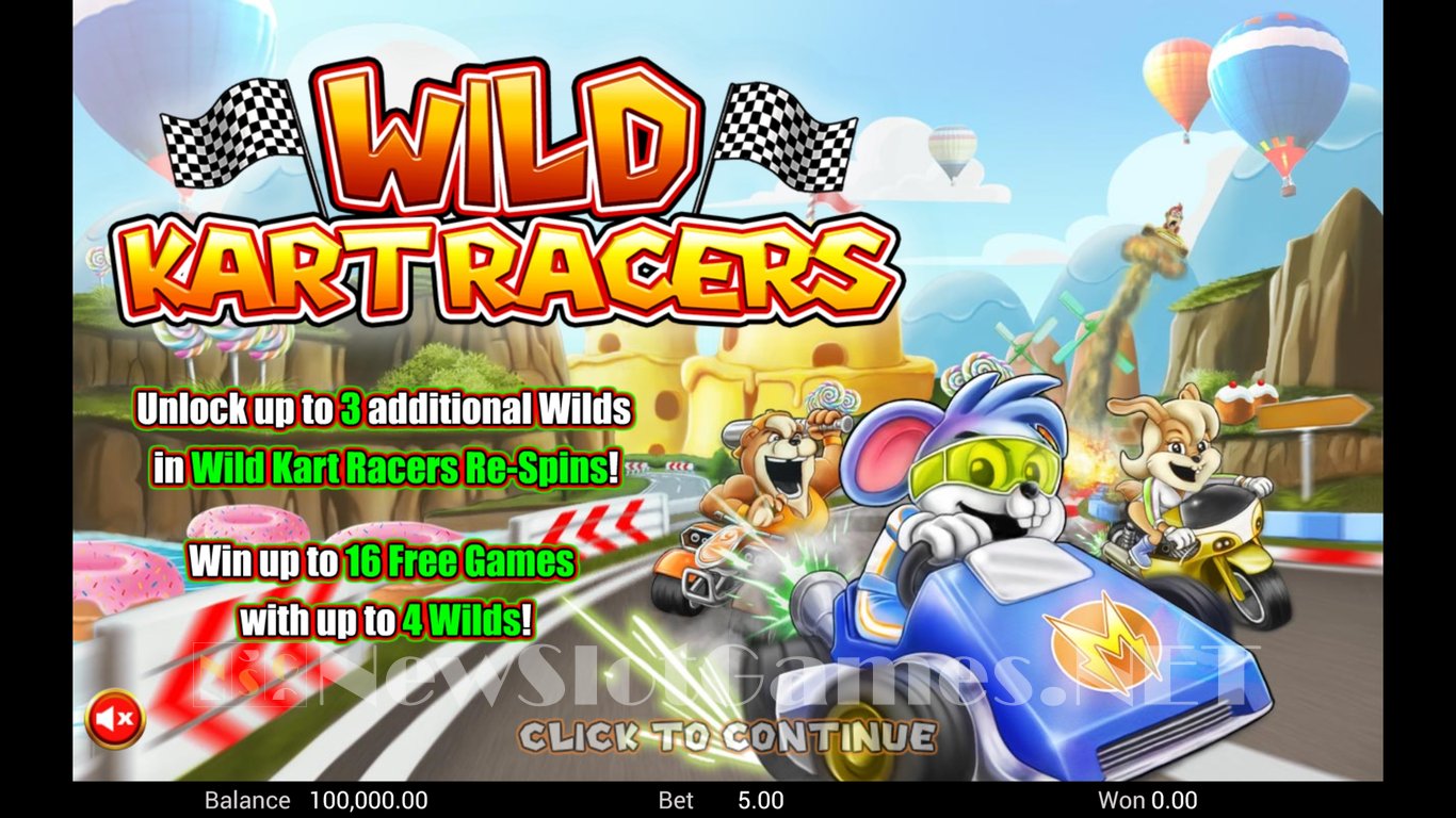 Wild Kart Racers Slot Demo Image