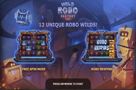 Wild Robo Factory Slot Logo