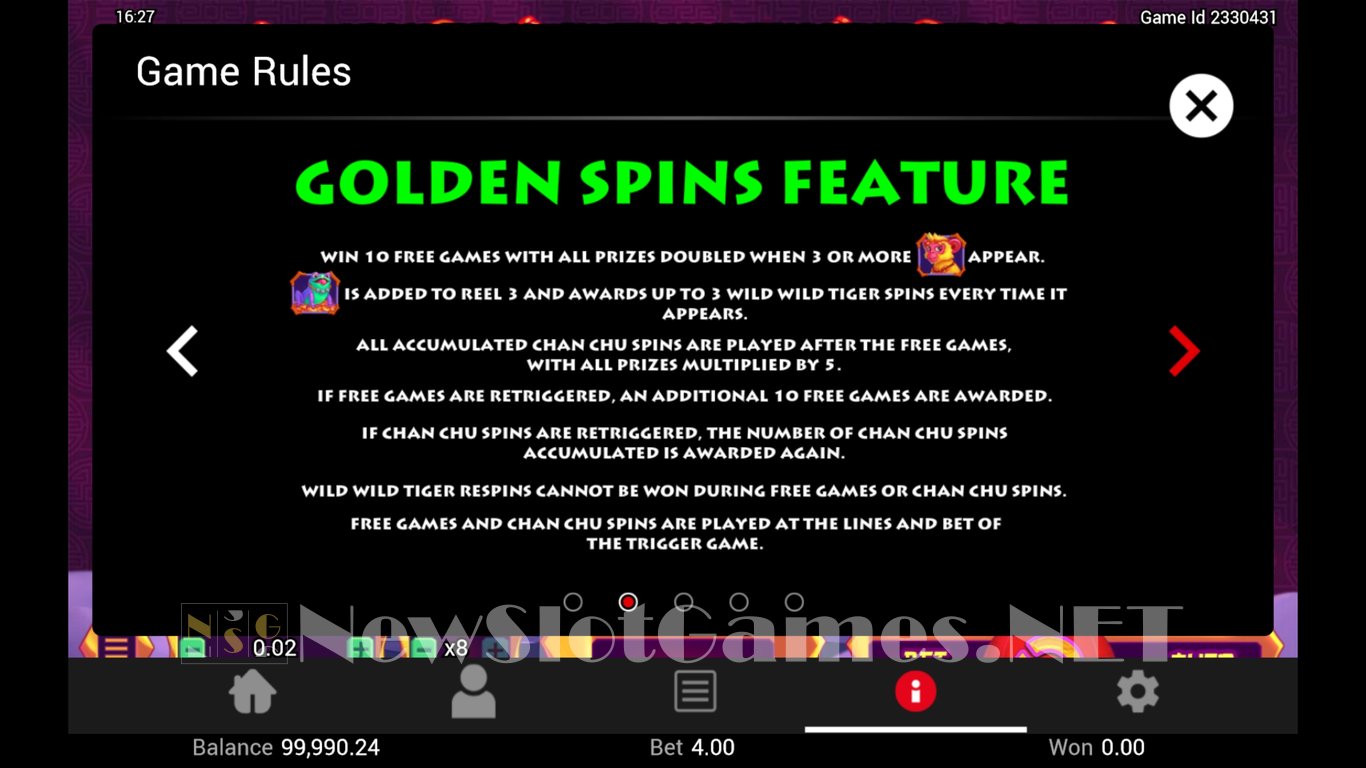 Wild Wild Tiger Slot Slot Image in Demo - pic. 6