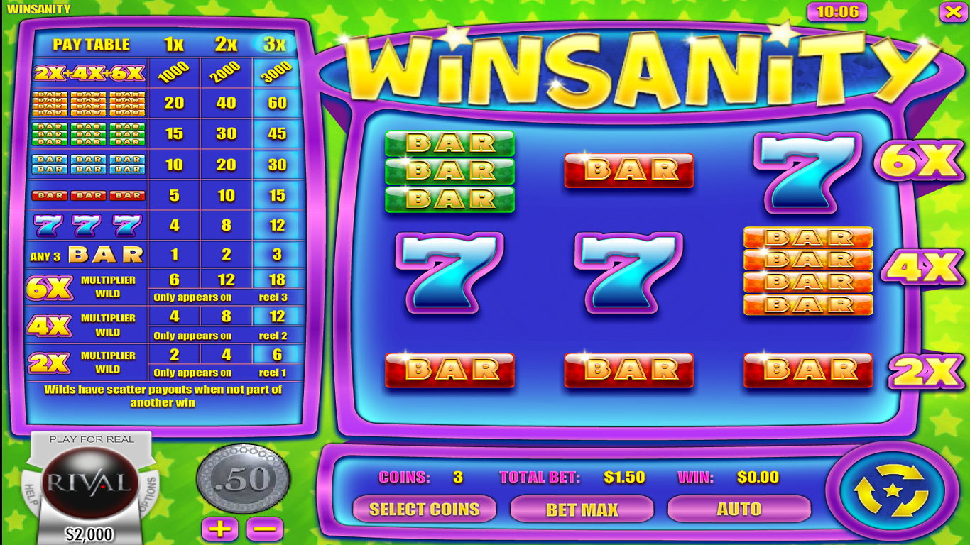 Winsanity Slot Demo Image