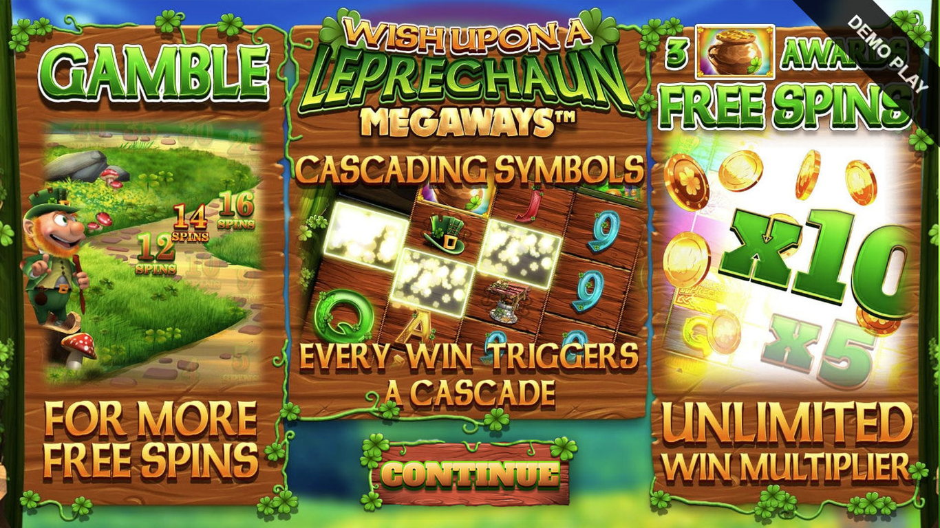 Wish Upon a Leprechaun Megaways Slot Demo Image