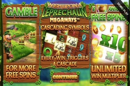 Wish Upon a Leprechaun Megaways Slot Logo