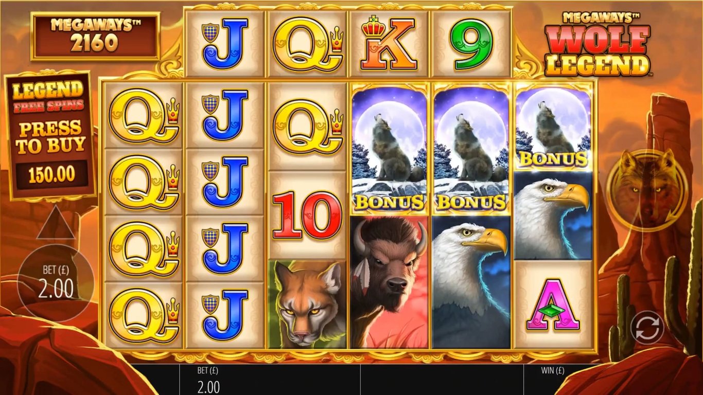 Wolf Legend Megaways Slot Demo Image