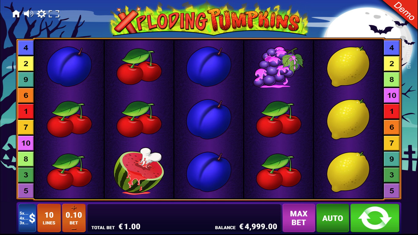 Xploding Pumpkins Slot Demo Image