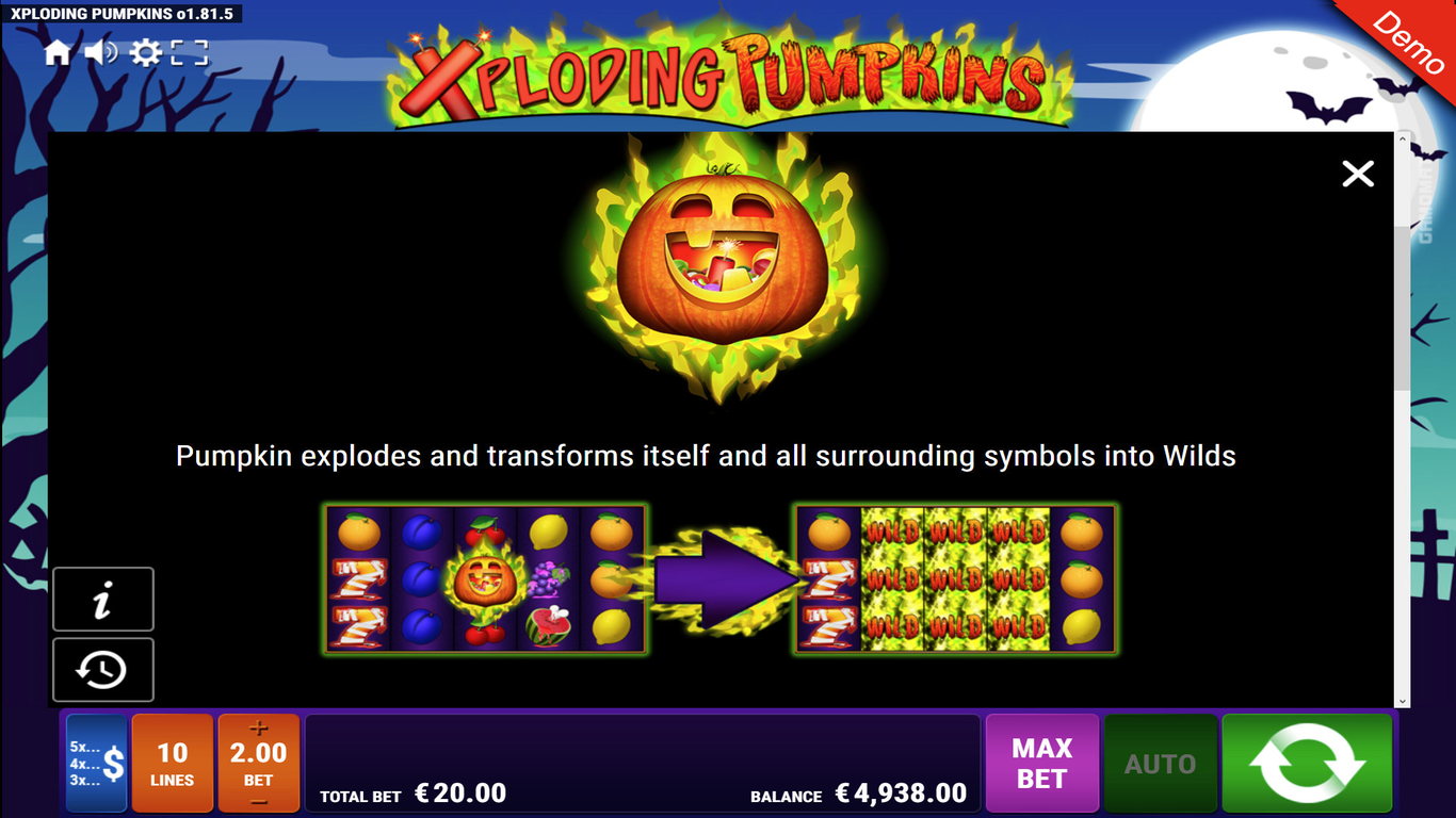 Xploding Pumpkins Slot Slot Image in Demo - pic. 3