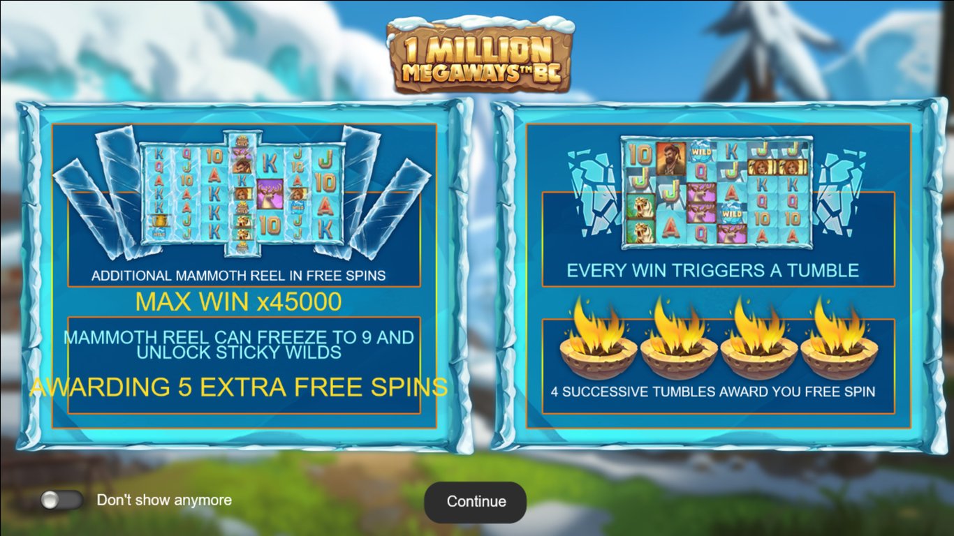 1 Million Megaways BC Slot Demo Image