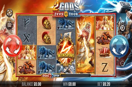 2 Gods: Zeus vs Thor Slot Logo
