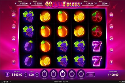 40 Chilli Fruits Slot Logo