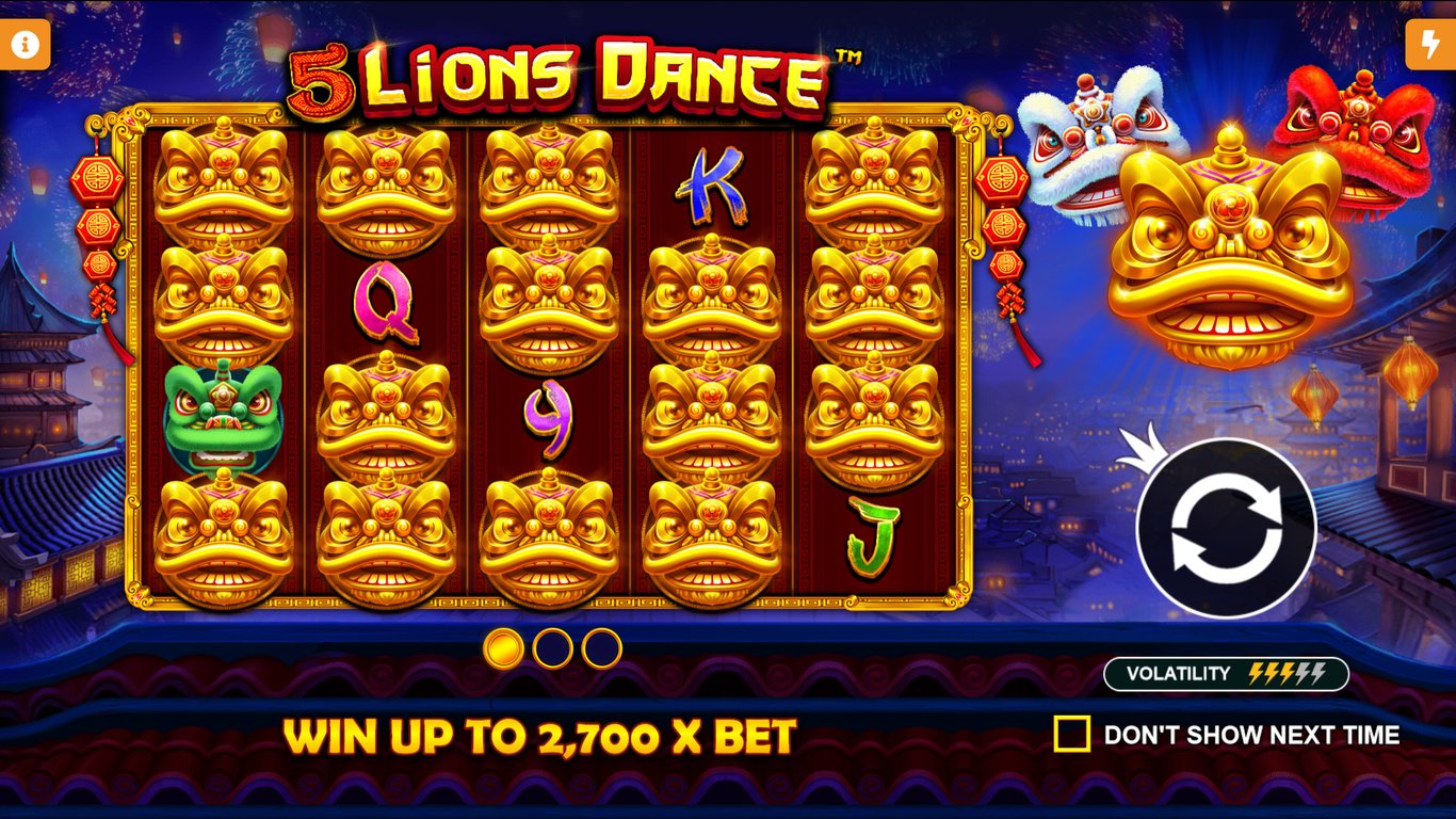 5 Lions Dance Slot Demo Image