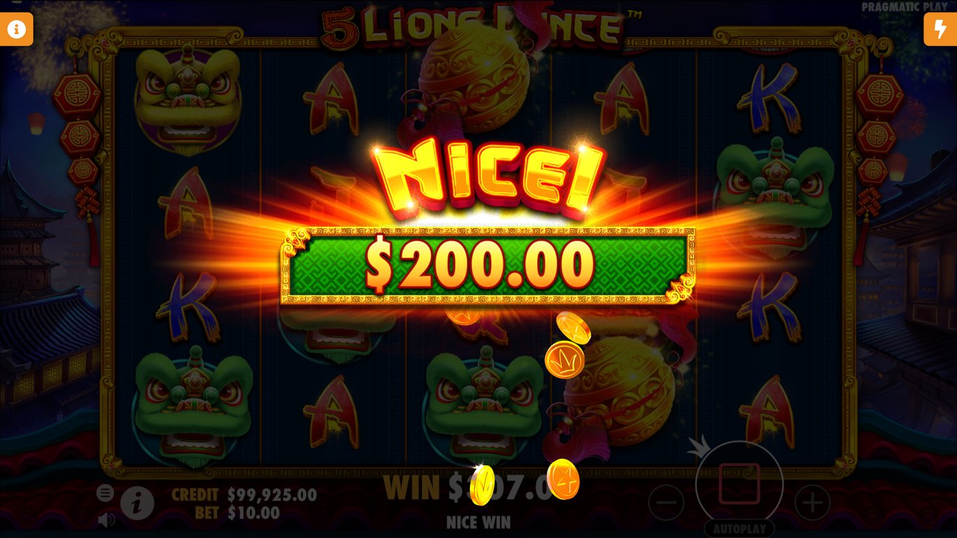5 Lions Dance Slot Slot Image in Demo - pic. 3