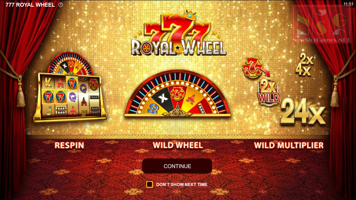 777 Royal Wheel Slot Demo Image