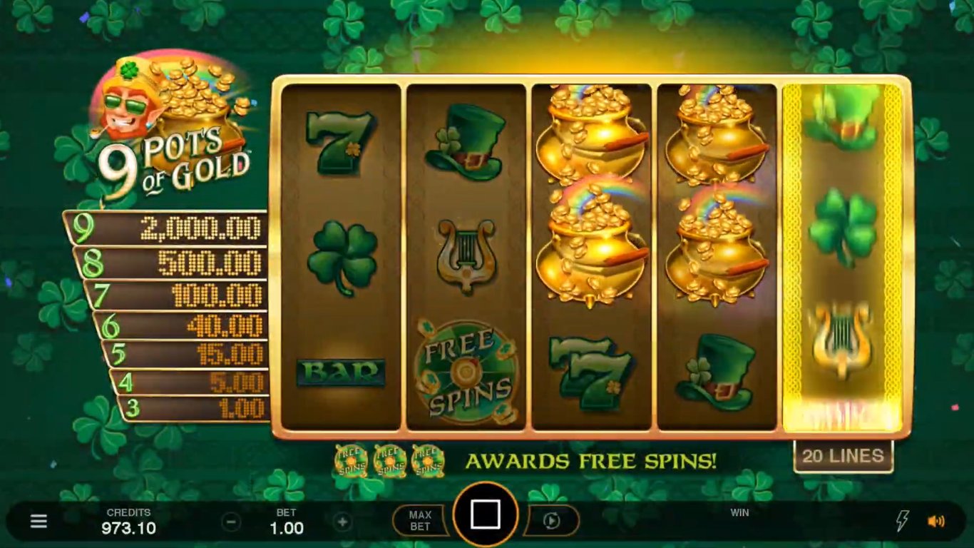 9 Pots of Gold Slot Demo Image