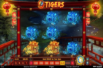 9 Tigers Slot Icon