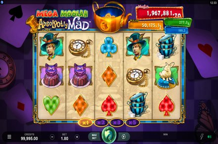 Absolootly Mad: Mega Moolah Slot Logo